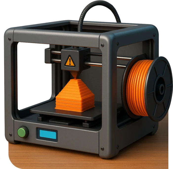 FDM tipi 3D yazıcı örnek görüntüsü